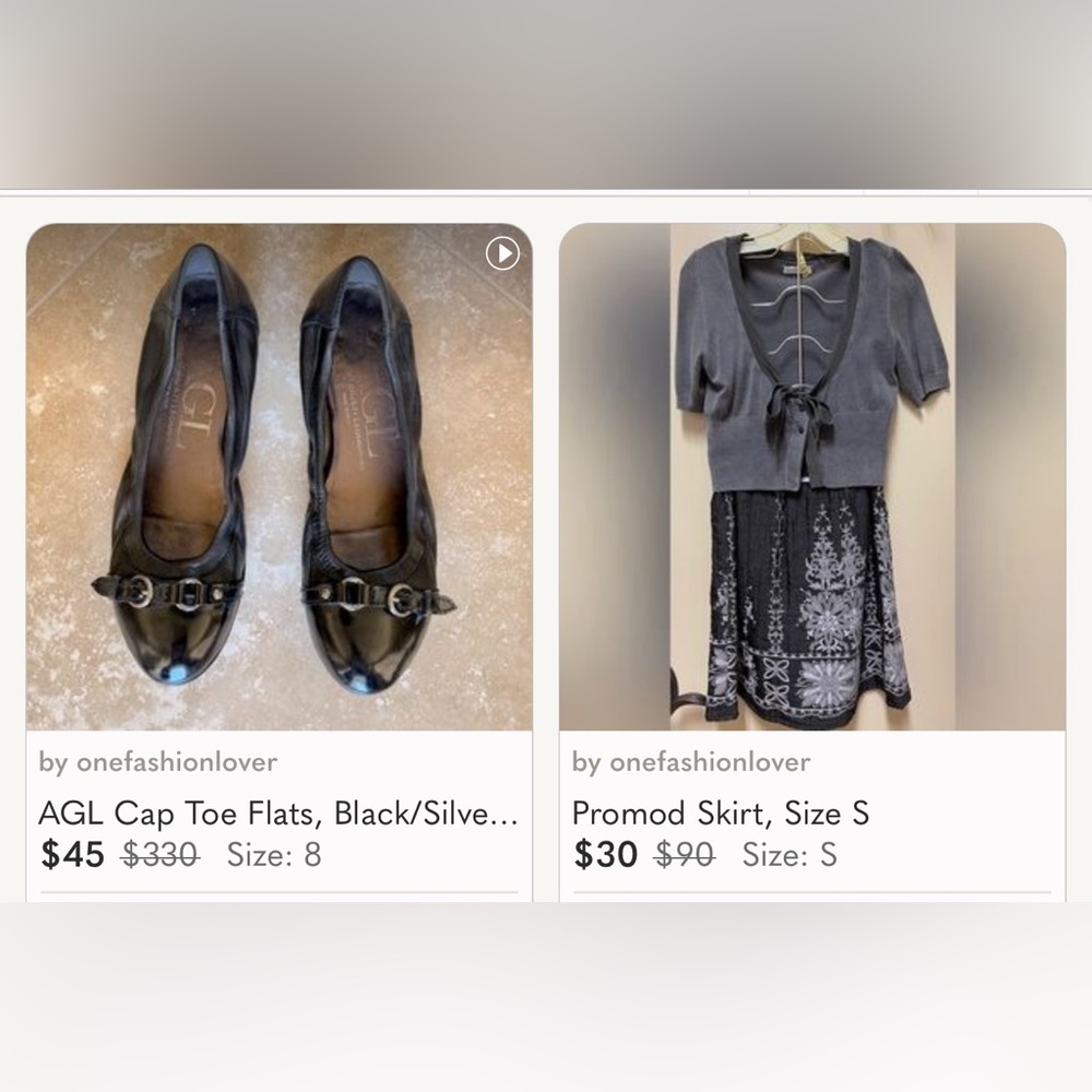 Mini Capsule Wardrobe: Flats, Skirt, Cropped Short Sleeve Cardigan